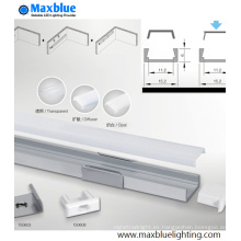 1506 Caja de aluminio del perfil con la cubierta para la iluminación de la tira del LED